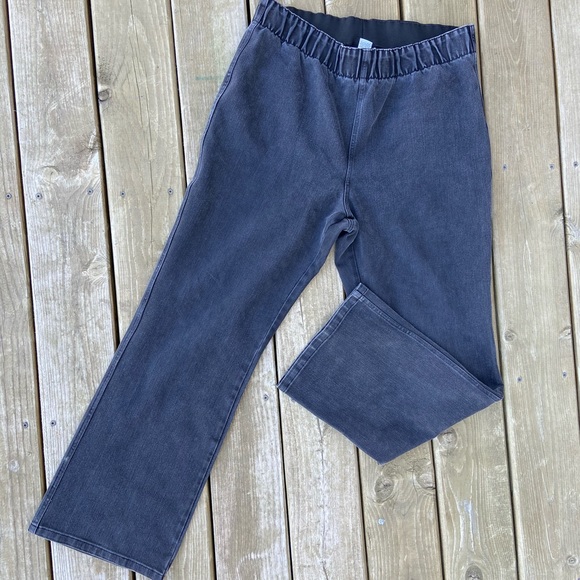 Soft Surroundings Denim - Soft surroundings bootcut jeggings black pull on